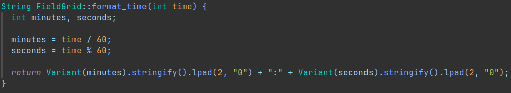 Рисунок 24 --- Метод форматирования времени
